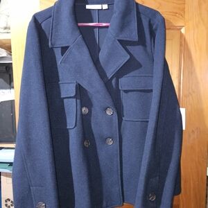 Croft & Barrow Classic Navy Pea Coat